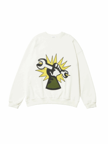 Hand Of Middle Class Kids Sweater - White