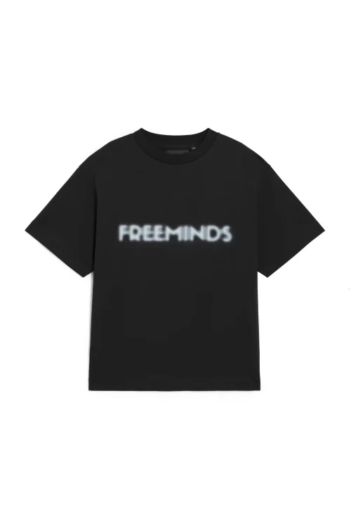 FREEMINDS BLACK LOGO T-SHIRT