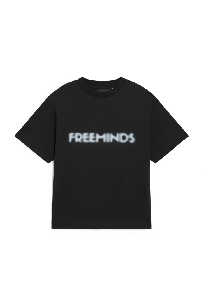 FREEMINDS BLACK LOGO T-SHIRT