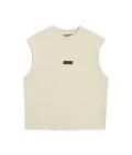 CREAMY SLEEVELESS T-SHIRT