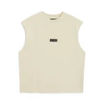 FREEMINDS CREAMY SLEEVELESS T-SHIRT