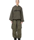 green navy Layered cargo sweatpant,Layered cargo sweatpant