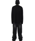 Wide leg black denim Jeans