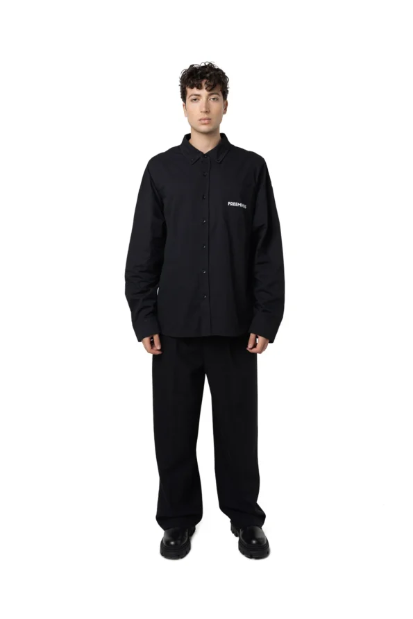 Wide leg black trouser