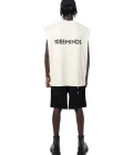 CREAMY SLEEVELESS T-SHIRT