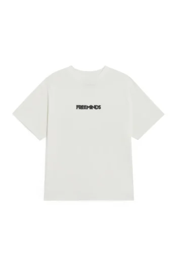 FREEMINDS STATEMENT OFF WHITE T-SHIRT