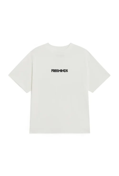FREEMINDS STATEMENT OFF WHITE T-SHIRT