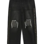 Freeminds Wide leg black denim Jeans