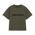 FREEMINDS GREEN NAVY LOGO T-SHIRT