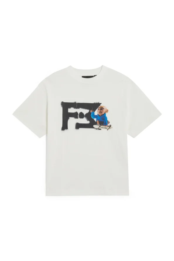 SKATING OFF WHITE T-SHIRT