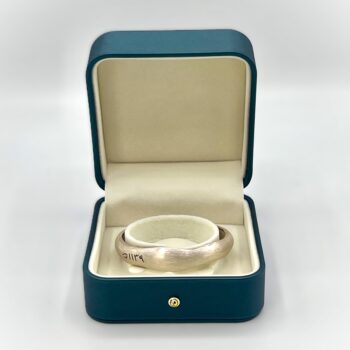 Founding Silver Bangle with Jewellery Box