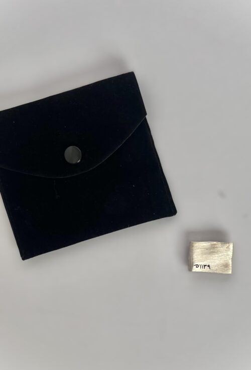 Founding Silver Brooch with a Pouch