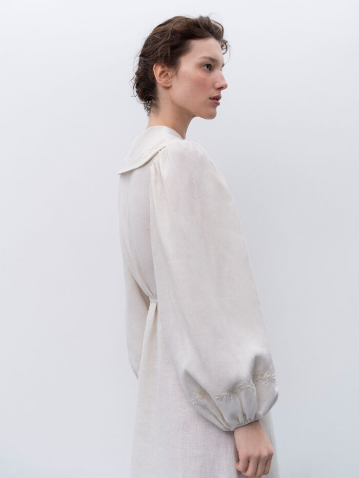 Etnodim Linen dress with embroidery Pervotsvit Light - Image 5