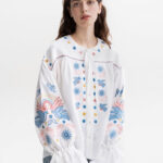 Etnodim White embroidered shirt with abundant embroidery Prychornomorya