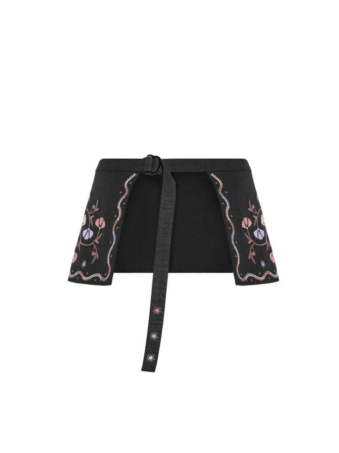 Etnodim Black linen basque "Polyn" - Image 7