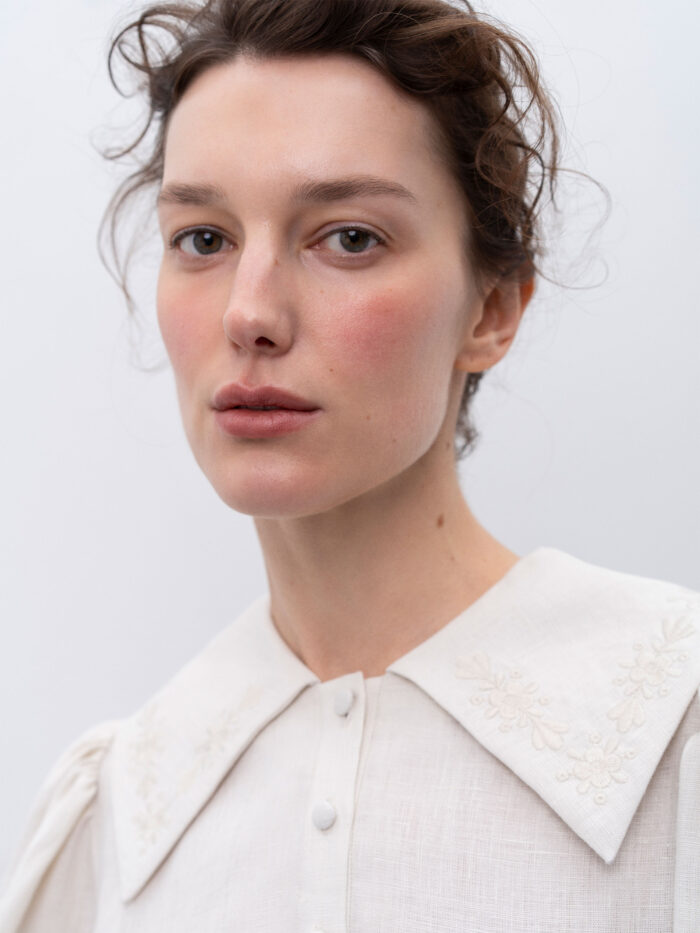 Etnodim Linen dress with embroidery Pervotsvit Light - Image 4