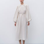 Etnodim Linen dress with embroidery Pervotsvit Light
