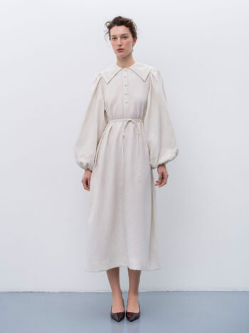 Etnodim Linen dress with embroidery Pervotsvit Light