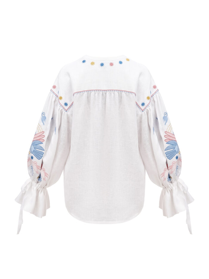 Etnodim White embroidered shirt with abundant embroidery Prychornomorya - Image 7
