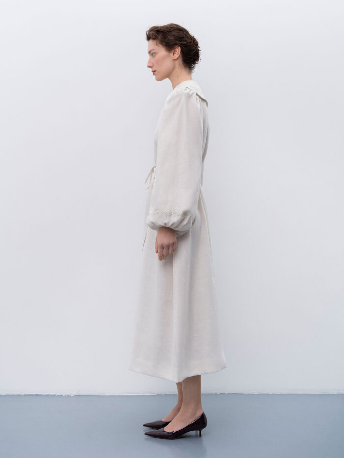 Etnodim Linen dress with embroidery Pervotsvit Light - Image 3