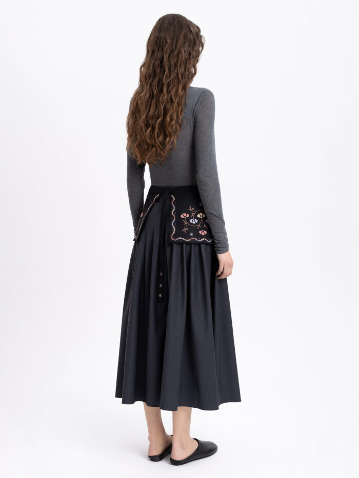 Etnodim Black linen basque "Polyn" - Image 5