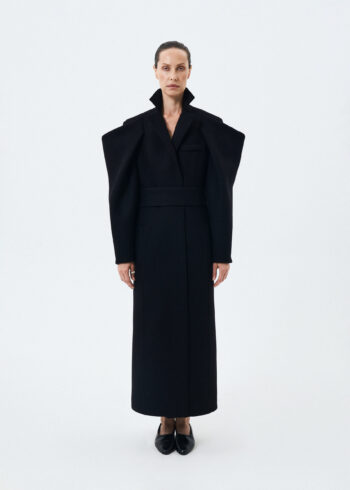 Eternal Coat with an architectural silhouette