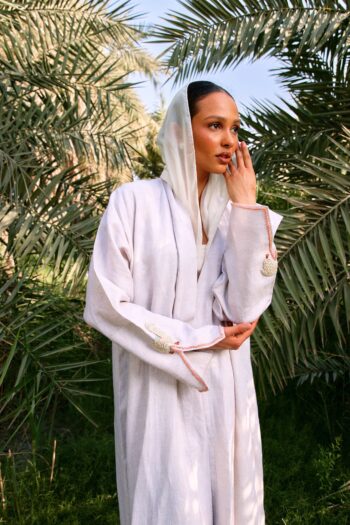 llamas embroidery abaya