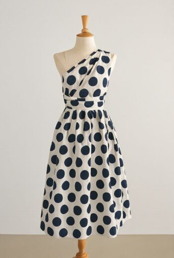ALL CLOTHING 1 Silk chiffon Polka dot dress