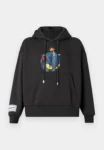 GCDS Kittho Pixel Printed Hoodie Grey