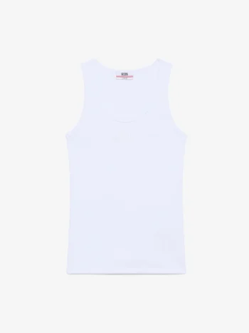 GCDS Logo Lounge Ribbed Tank Top